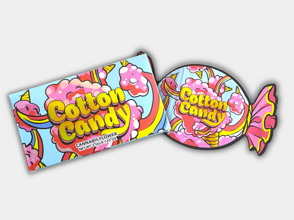 Cotton Candy Mylar Bag with BOX