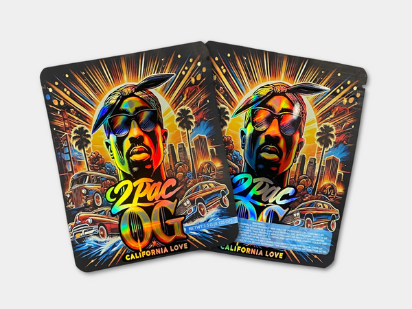 2Pac OG 3.5G Mylar Bag – California Love Edition