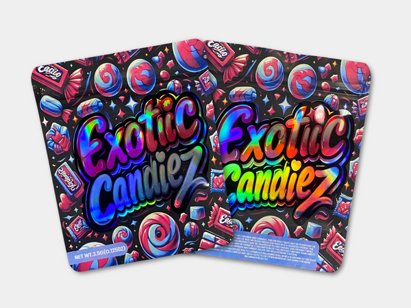 Exotic Candiez 3.5G Mylar Bag