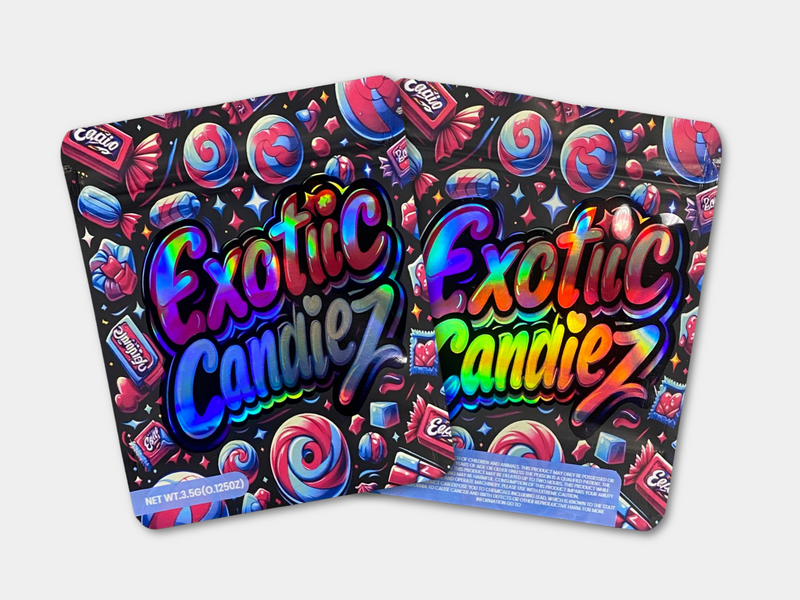 Exotic Candiez 3.5G Mylar Bag