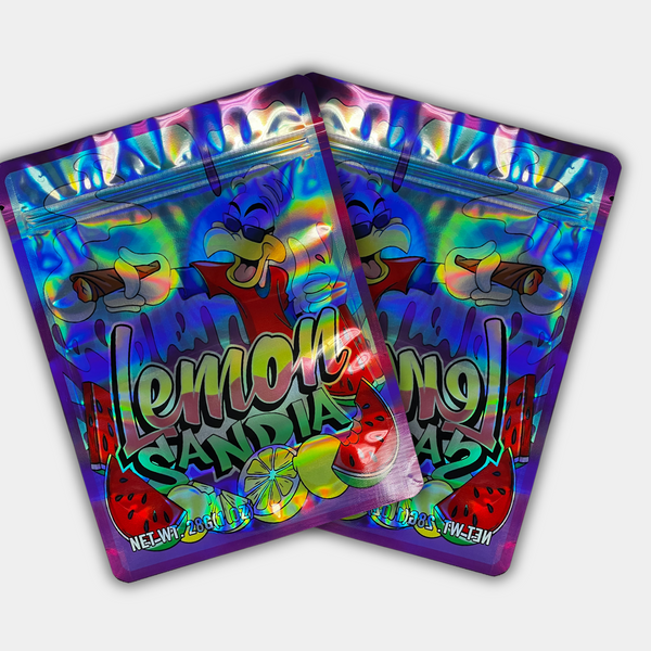 Lemon Sandia Mylar Bag 1 Ounce | Smell Proof – Gorilla Boyz Inc