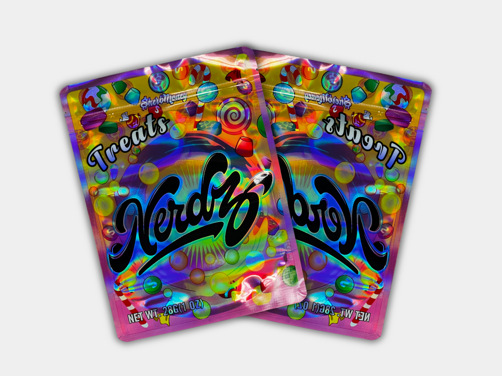 Treats Nerdz Mylar Bag 1 Ounce | Smell Proof – Gorilla Boyz Inc