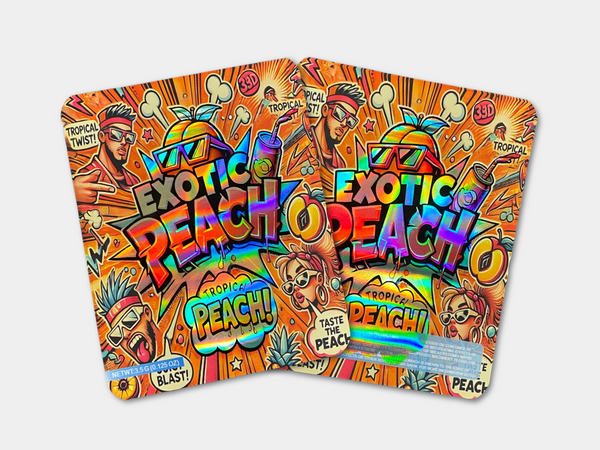 Exotic Peach 3.5G Mylar Bag