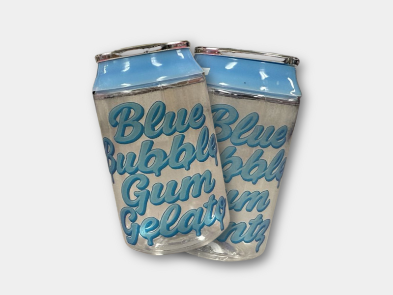 Transparent Bubble Gum Soda Cans – 2-Pack (GB Custom)