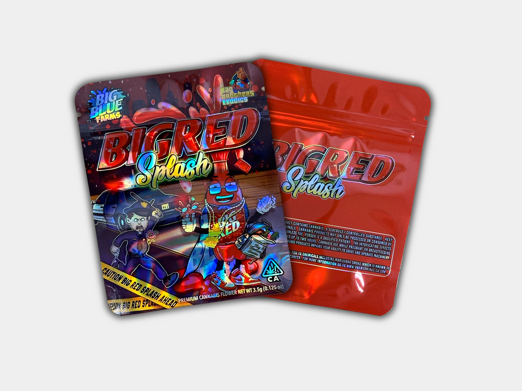 BigRed Splash Mylar Bag 3.5 Grams | Smell Proof – Gorilla Boyz Inc