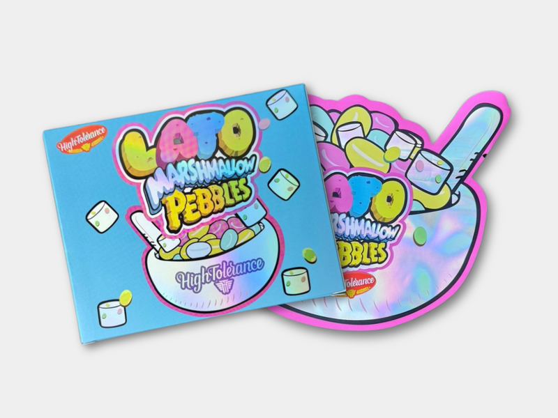 Lato Marshmallow Pebbles 3.5G Mylar Bag + Box – High Tolerance
