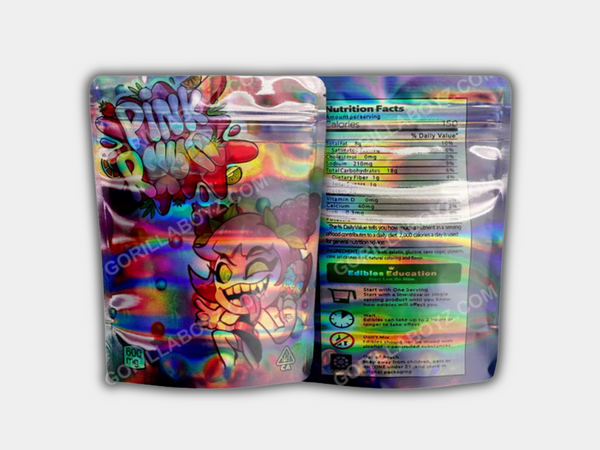 Pink Mylar Bag 600 MG