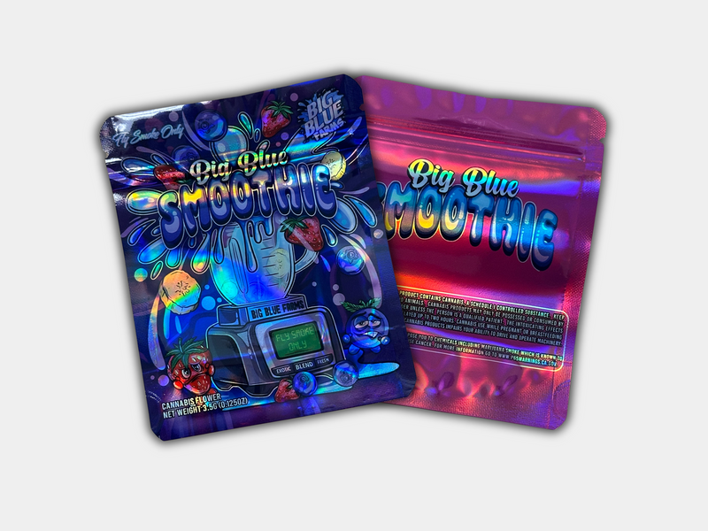 Big Blue Smoothie Mylar Bag 3.5 Grams