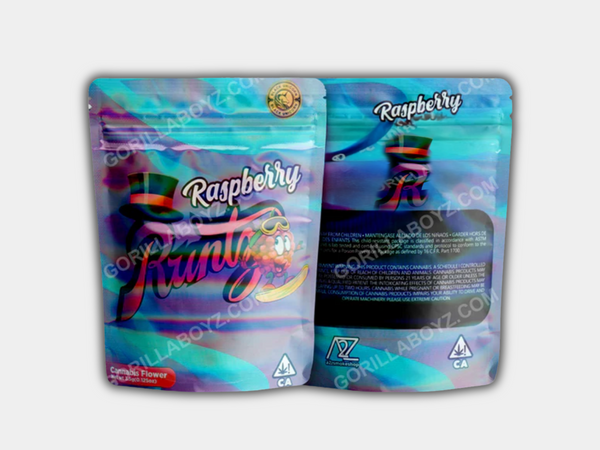 Raspberry HOLOGRAPHIC Mylar Bag 3.5 Grams
