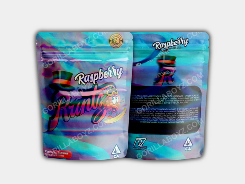 Raspberry HOLOGRAPHIC Mylar Bag 3.5 Grams