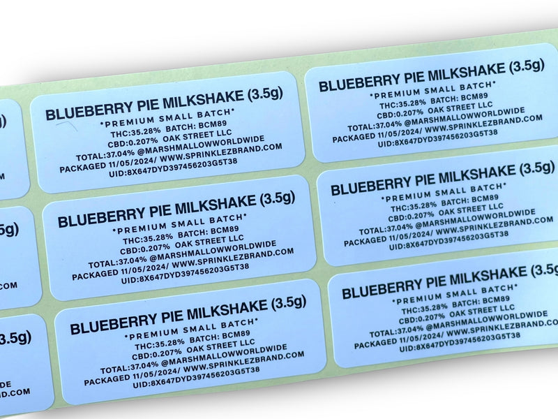 Blueberry Pie Milkshake Sprinkles Mylar Bag 3.5 Grams