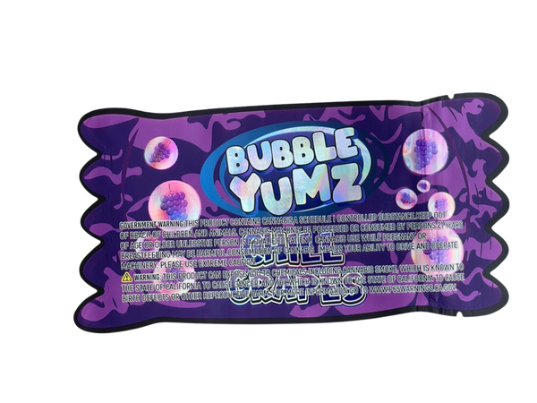 Bubble Yumz 3.5G Mylar Bag – Chill Grapes Edition