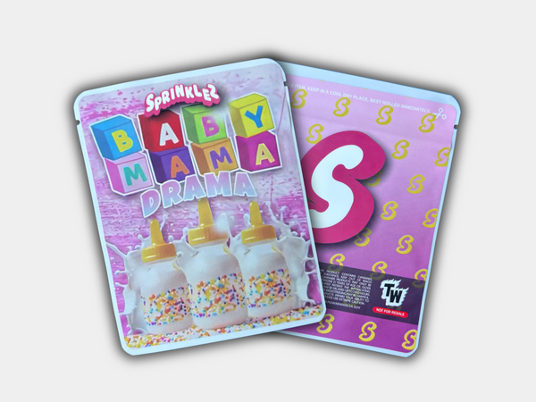 Baby Mama Drama Sprinklez Mylar Bag 3.5 Grams (Label & Authenticity Stickers Included)