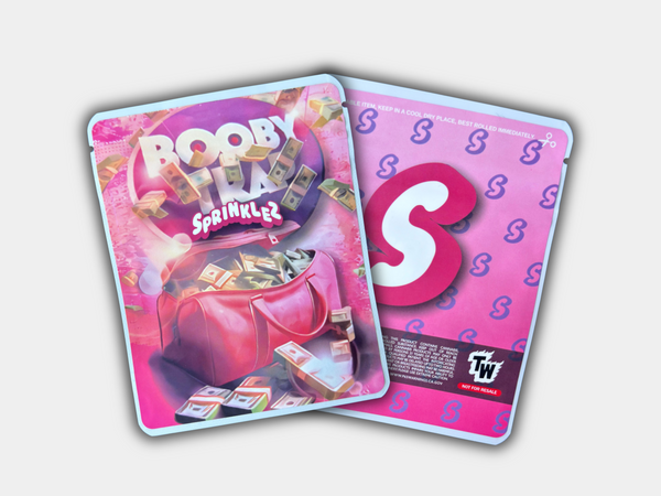 Booby Trap Sprinklez Mylar Bag 3.5 Grams (Label & Authenticity Stickers Included)