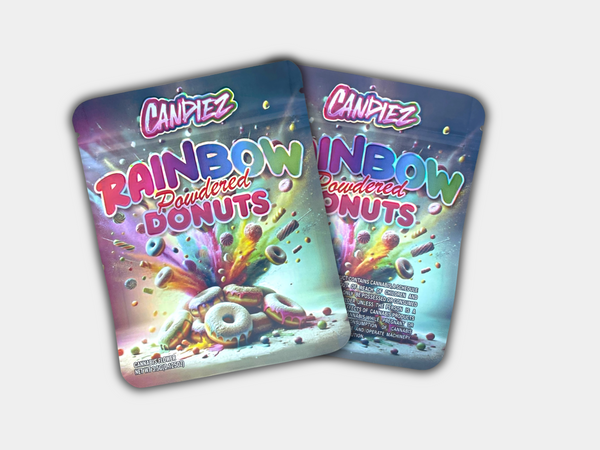 Rainbow Powdered Donuts Mylar Bag 3.5 Grams