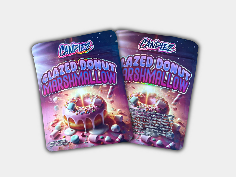 Glazed Donut Marshmallow Mylar Bag 3.5 Grams