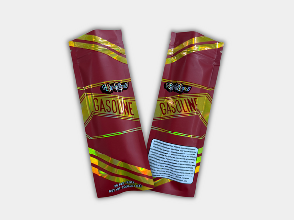 High Limit Gasoline 2 Grams Holographic Empty Pre Roll Packaging