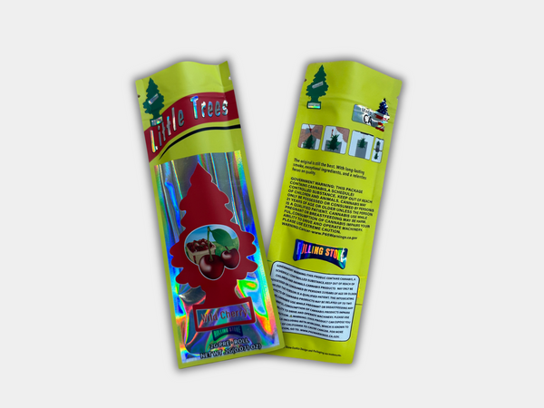 Little Trees Wild Cherry 2 Grams Holographic Empty Pre Roll Packaging