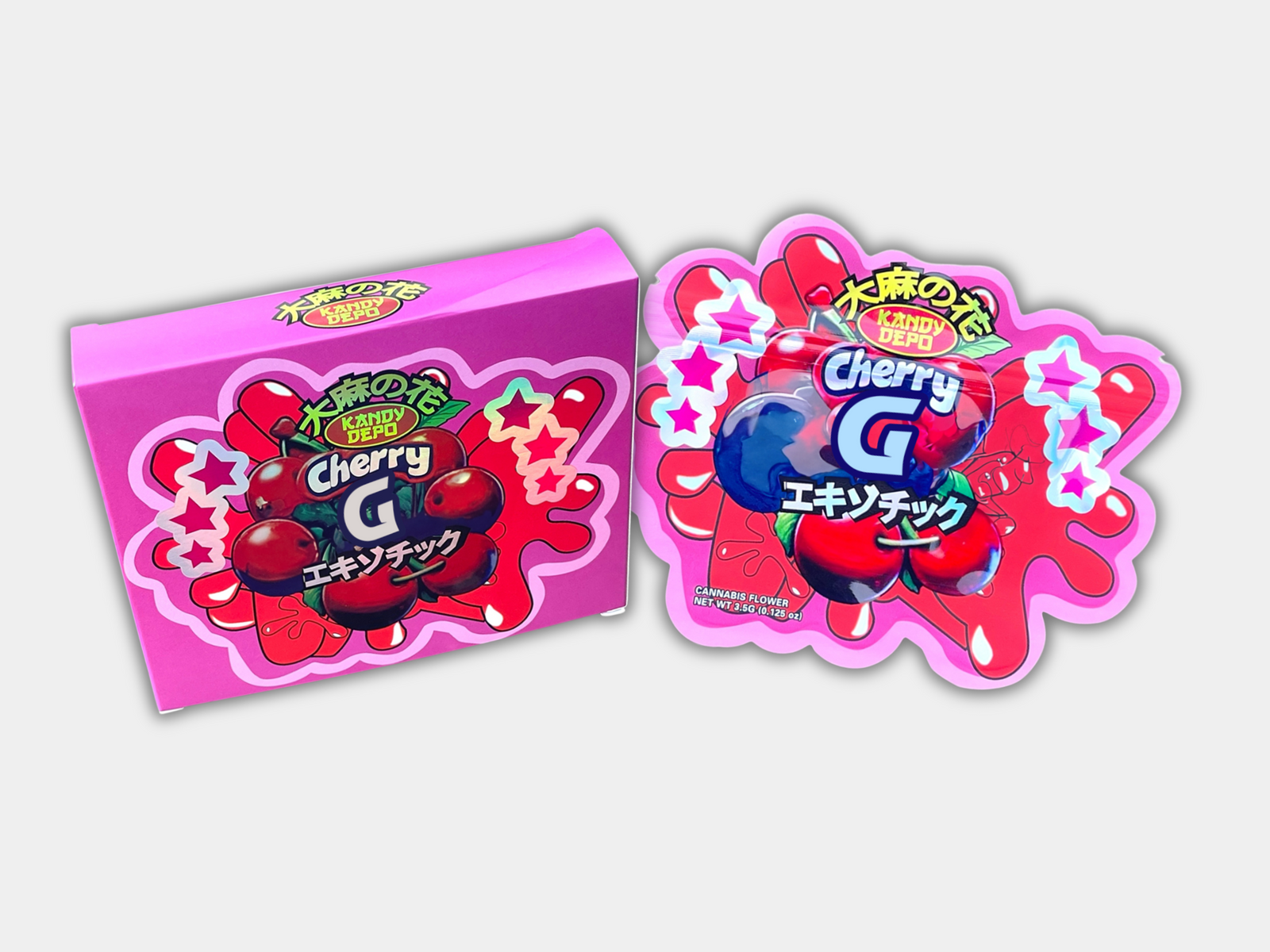 Cherry G 3.5g Mylar Bag with BOX | Smell Proof – Gorilla Boyz Inc