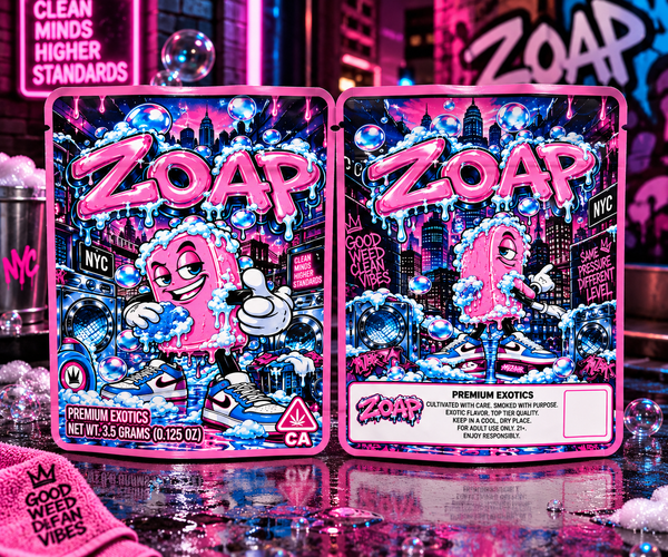 Zoap Custom 3.5G Sticker Mylar Bag