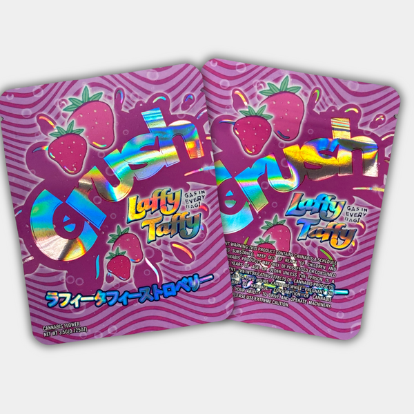 Crush Laffy Taffy Mylar Bag 3.5 Grams | Smell Proof – Gorilla Boyz Inc