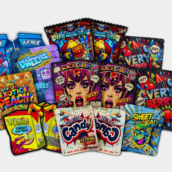 Assorted 100 3.5g Mylar Bags | Smell-Proof Packaging – Gorilla