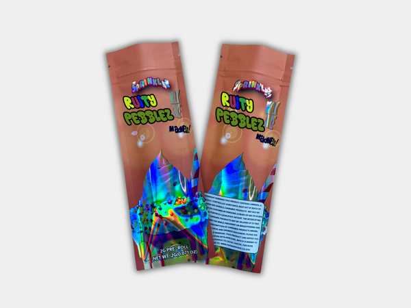 Ruity P Madness 2 Grams Holographic Empty Pre Roll Packaging