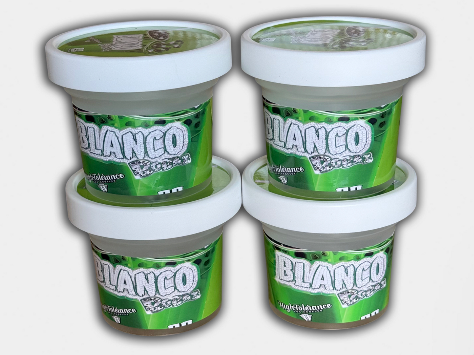 Blanco Rockz 4 Jar Set with Box (3.5g Ice Cream Jar Set) | Premium