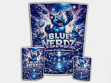 Blue Nerdz CUSTOM STICKER Combo Pack Mylar Bag Set – 32 (3.5g), 16 (1oz), 1 (1lb)