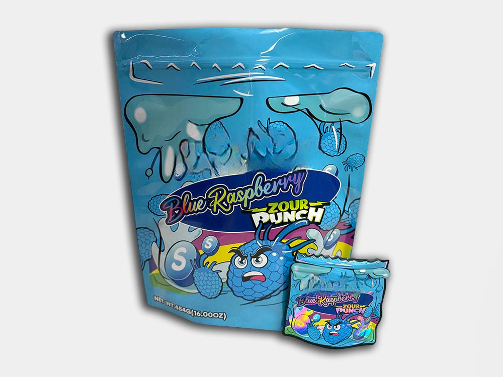 Blue Raspberry Zour Punch Combo Mylar Bag Set (1 lb + 3.5g