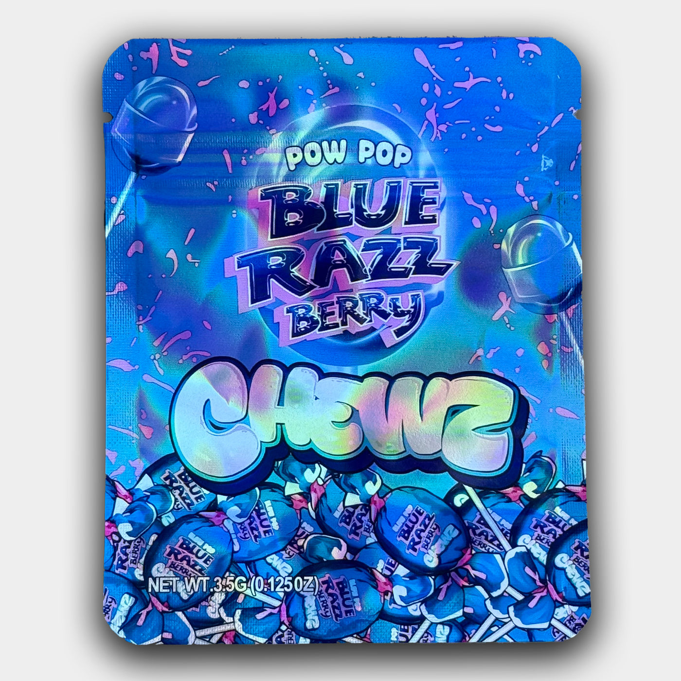 Blue Razz Berry Chewz Mylar Bag 3.5G | Smell Proof – Gorilla Boyz Inc