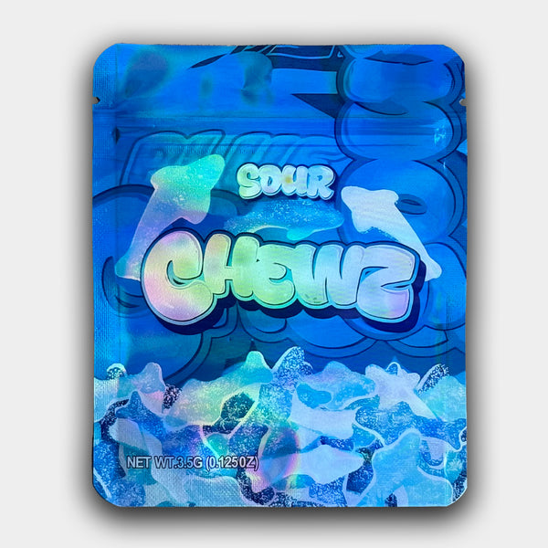 Blue Sour Chewz Mylar Bag 3.5G