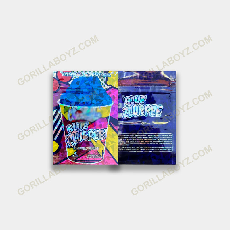 Blue Zlurpee mylar bags 1 gram