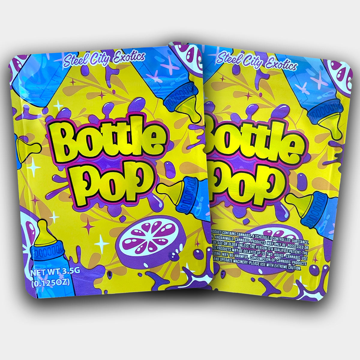 Bottle Pop Mylar Bag 3.5G | Smell Proof – Gorilla Boyz Inc