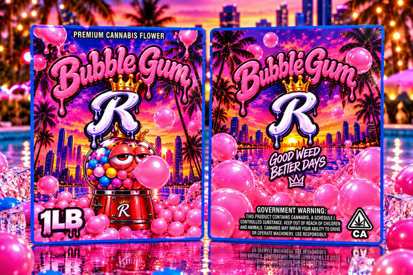 Bubble Gum R Custom Print 1 Pound Double Sided Mylar Bag