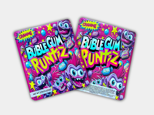 3D Bubblegum Runtz Box with 3.5G mylar Bag