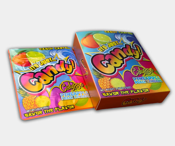 Calypso Pineapple Peach Lemeade Holographic 3.5g Mylar Bag with BOX