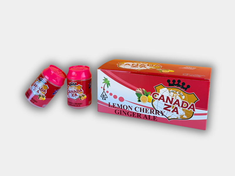 Canada Za Lemon Cherry Ginger Ale Soda Cans – Master Box (8 Cans)