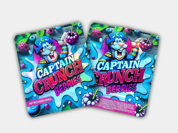 3D Captain Crunch Berries Box with 3.5G mylar Bag