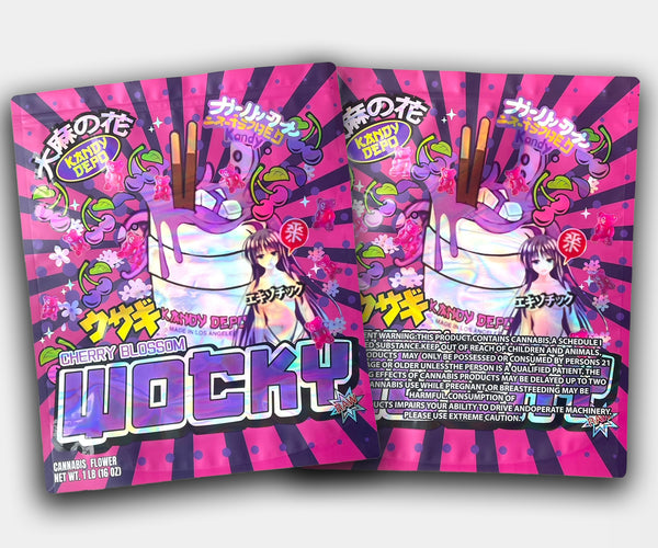 Cherry Blossom Wocky Mylar Bag 16 Oz (1lb) 