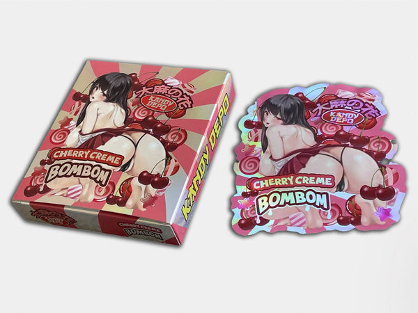 Cherry Creme Bombom Mylar Bag + Box 3.5G