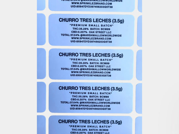 Churro Tres Leches Sprinklez Mylar Bag 4 Grams (Label & Authenticity Stickers Included)