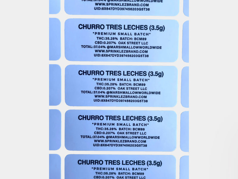 Churro Tres Leches Sprinklez Mylar Bag 4 Grams (Label & Authenticity Stickers Included)