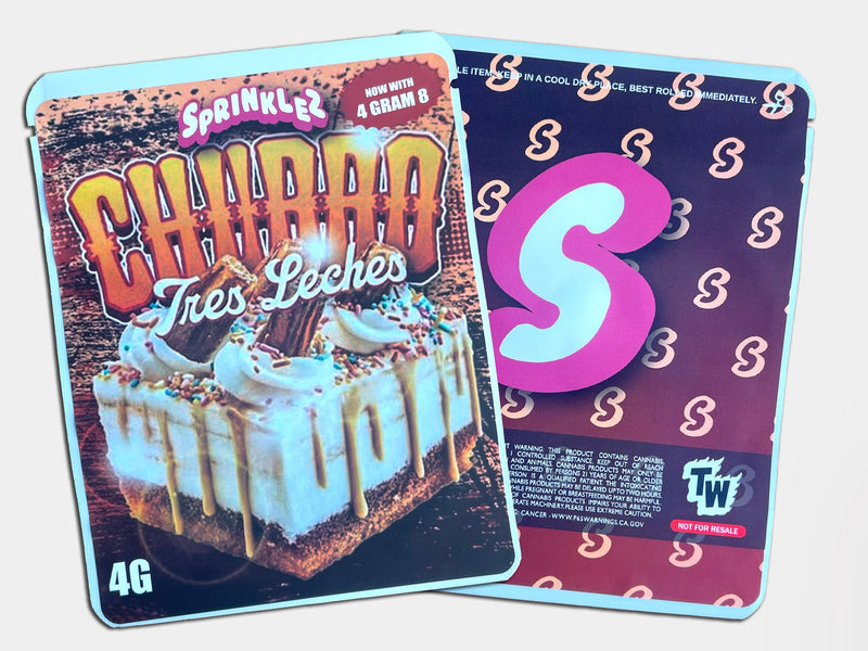 Churro Tres Leches Sprinklez Mylar Bag 4 Grams (Label & Authenticity Stickers Included)
