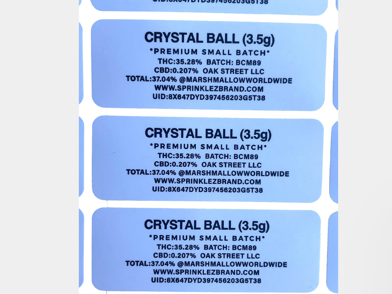Crystal Ball Sprinklez Mylar Bag 4 Grams (Label & Authenticity Stickers Included)