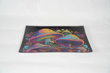 Magic Shrooms | Shatter Resistant Glass Rolling Tray 8.6" x 5.9"