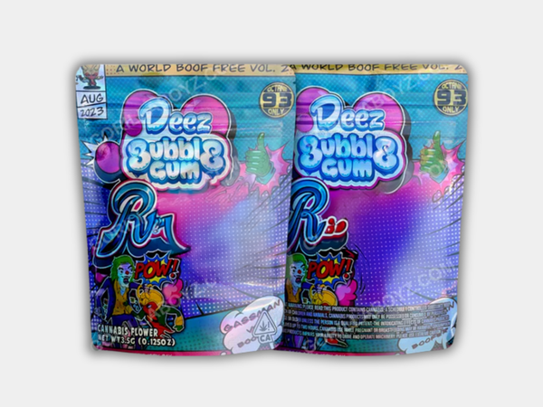 Deez Bubblegum Mylar Bag 3.5 Grams