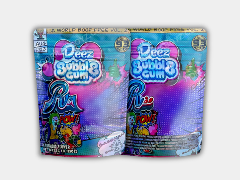 Deez Bubblegum Mylar Bag 3.5 Grams
