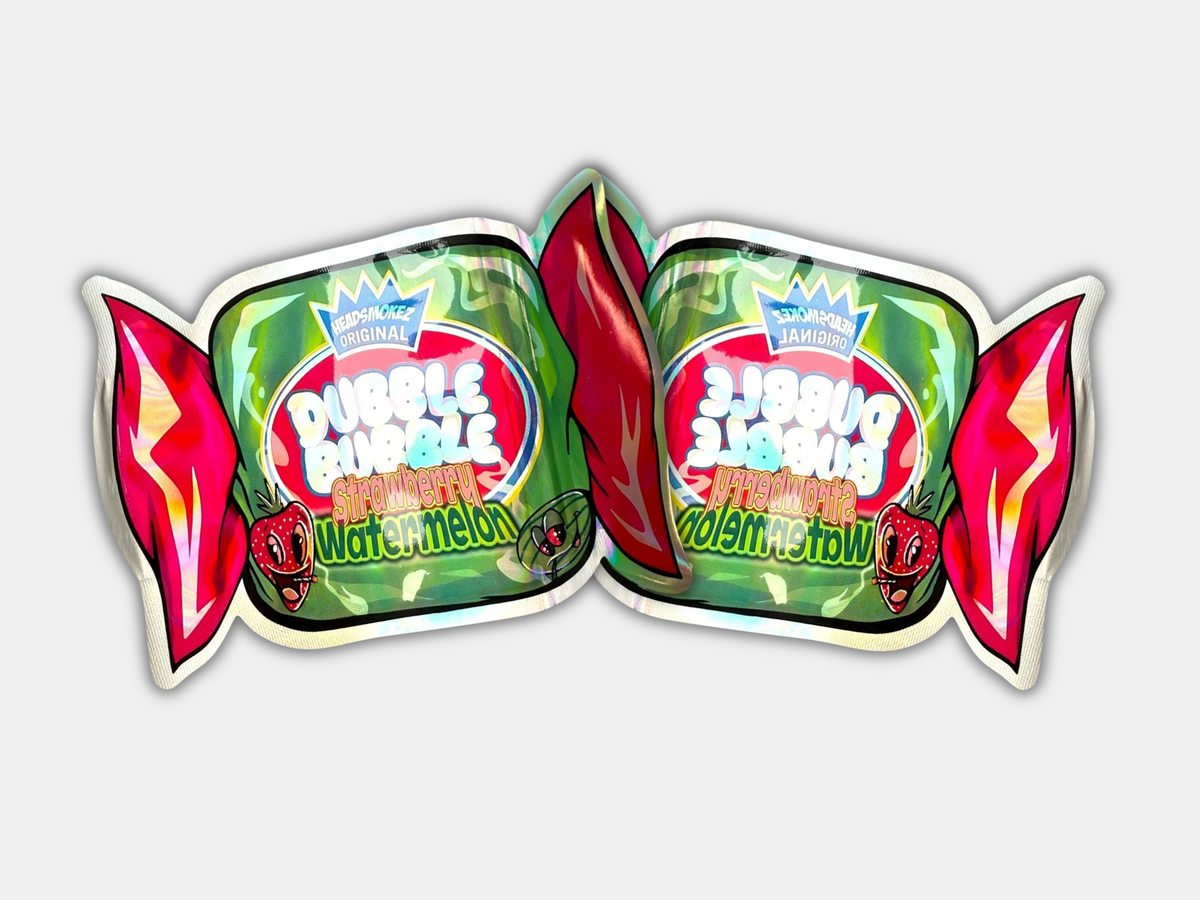 Mylar Bags 1 Gram Dubble Bubble Strawberry Watermelon | Smell 