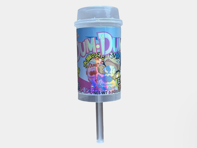 New Push Up 3.5g container with sticker applied.